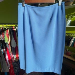 Blue Midi Pencil Skirt Preston & York